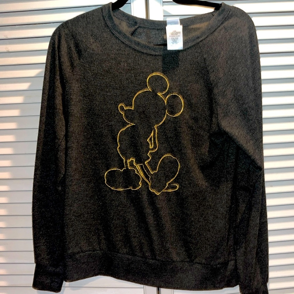Disney Mickey Mouse Gray Sweatshirt Women’s‎ L